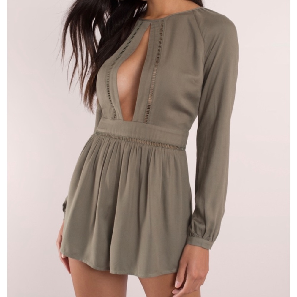 Tobi Olive Romper - Never worn, tags still on!
